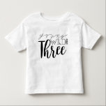 Camiseta Infantil Jovem Selvagem e Três | ANIVERSÁRIO DE 3 ANOS<br><div class="desc">Por Designs Redefinidos</div>