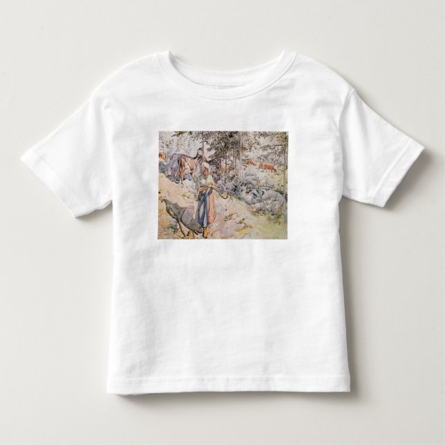 Camiseta Infantil Jovem Tecendo, 1905 (Frente)