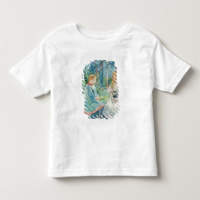 Camiseta Infantil Jovens garotas na janela, 1892 (Frente)