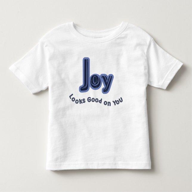 Camiseta Infantil Joy Looks Good on You (Frente)