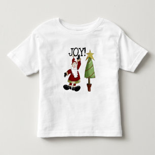 Camiseta Infantil JOY Santa Claus T-shirts e presentes