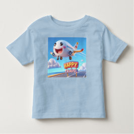 Camiseta Infantil Joyful Little Airplane de Natasha Us