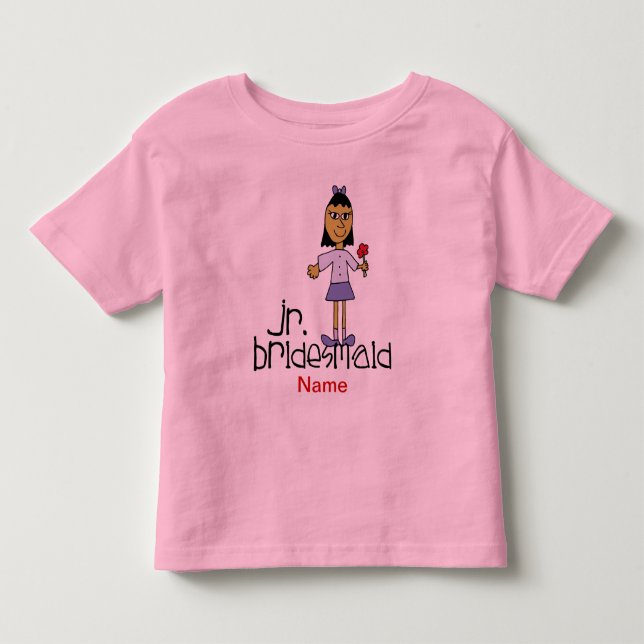 Camiseta Infantil Jr. Camisa-De-Bridesmaid (Frente)