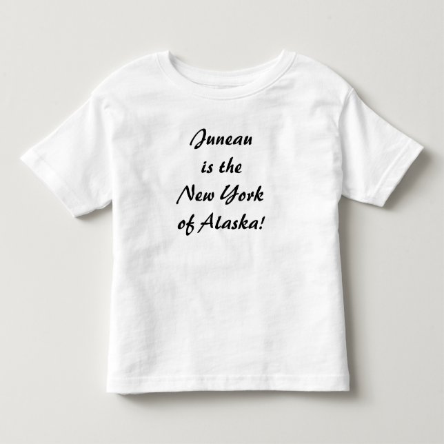 Camiseta Infantil Juneau é a NY do Alasca (Frente)