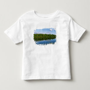 Camiseta Infantil Juruena, Brasil. Margem florestal do rio refletida