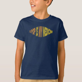 Camiseta Infantil K-Pop É Minha Medicina Ver 1