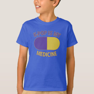 Camiseta Infantil K-Pop É Minha Medicina Ver 2