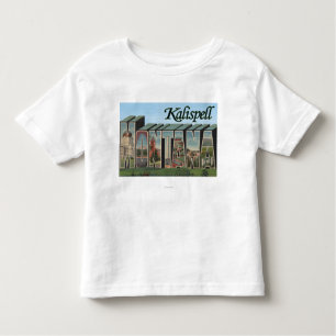 Camiseta Infantil Kalispell, Montana - grandes cenas da letra