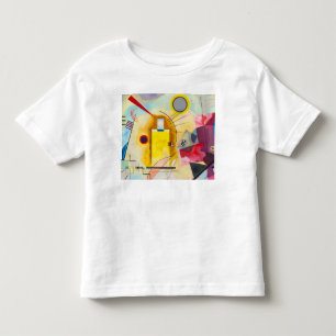 Camiseta Infantil Kandinsky amarelo-vermelho-azul
