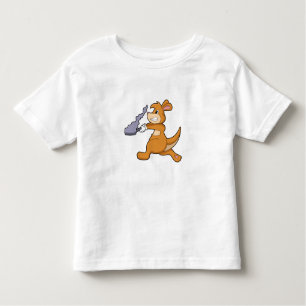 Camiseta Infantil Kangaroo como cozinheiro com Pan