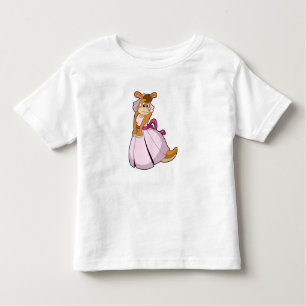 Camiseta Infantil Kangaroo como noiva com vestido de noiva