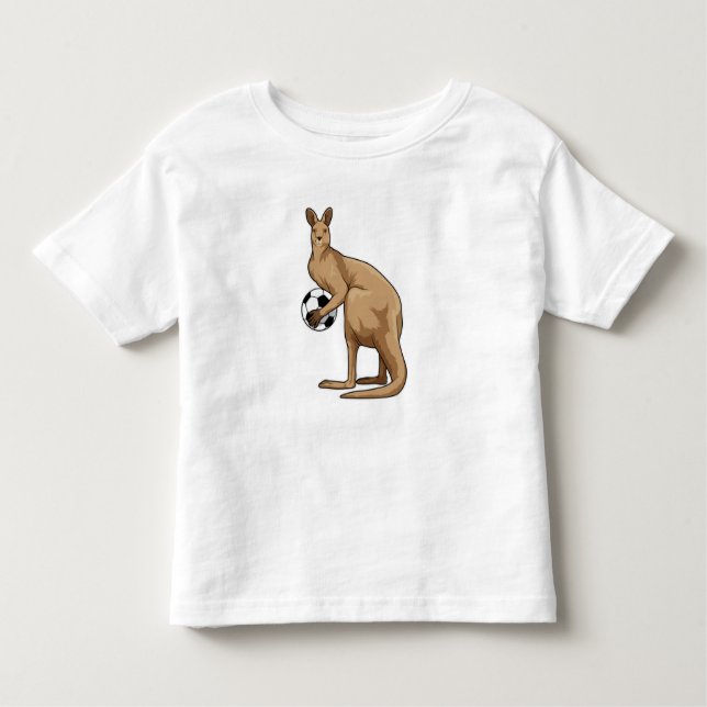 Camiseta Infantil Kangaroo no Esporte do Futebol (Frente)