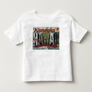 Camiseta Infantil Kaunakakai, Havaí - grandes cenas da letra