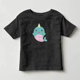 Camiseta Infantil Kawaii Narwhal