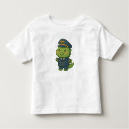 Camiseta Infantil Kawaii PilotDinosaur – Cute Dino Jobs
