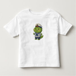 Camiseta Infantil Kawaii Sailor Dinosaur – Cute Dino Jobs