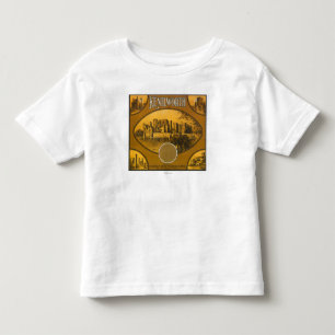 Camiseta Infantil Kenilworth LabelRiverside alaranjado, CA