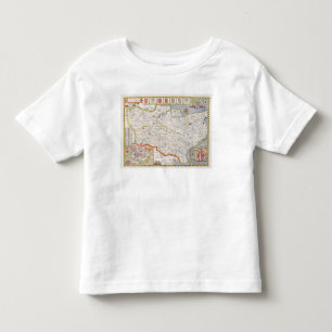 Camiseta Infantil Kent, gravado por Jodocus Hondius
