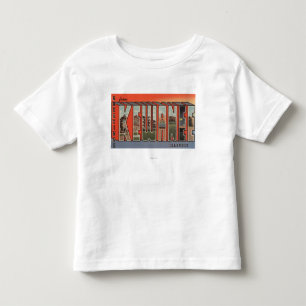 Camiseta Infantil Kewanee, Illinois - grandes cenas 2 da letra