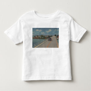 Camiseta Infantil Key West, FL - estrada entre o continente & as