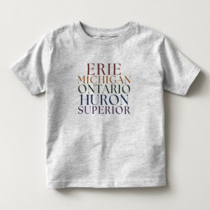 Camiseta Infantil Kids Michigan Excelente Lake State Tee