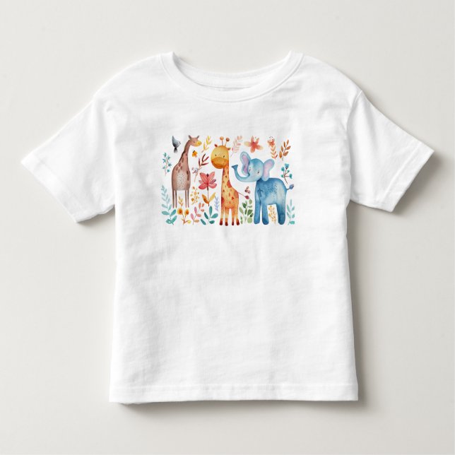 Camiseta Infantil Kids T-Shirt Afrika Tiere (Frente)