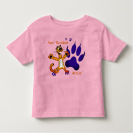 Camiseta Infantil Kids Tiger Tracks Artsy