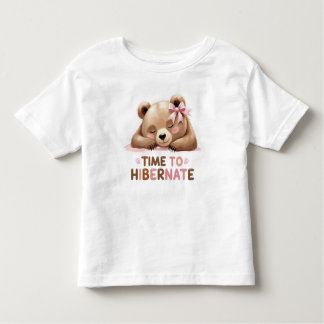Camiseta Infantil Kids Tshirt Sleeping Bear Cute For Kids