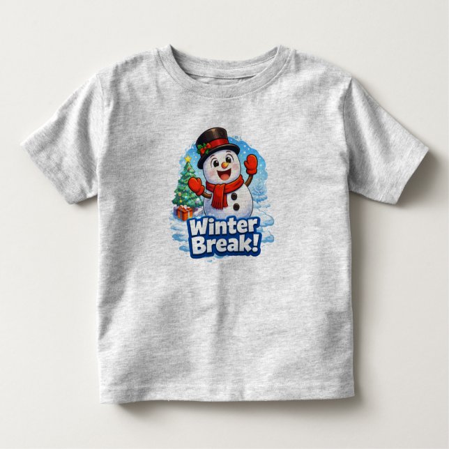 Camiseta Infantil Kids Winter Holiday Gift (Frente)