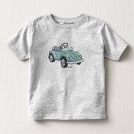 Camiseta Infantil Kleuter t-shirt met een kever trapauto