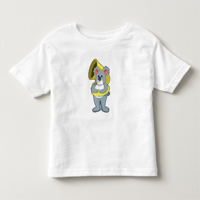 Camiseta Infantil Koala bear at Music with Saxophone.PNG (Frente)