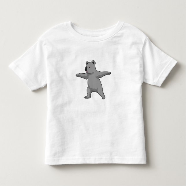 Camiseta Infantil Koala bear at Yoga Fitness (Frente)