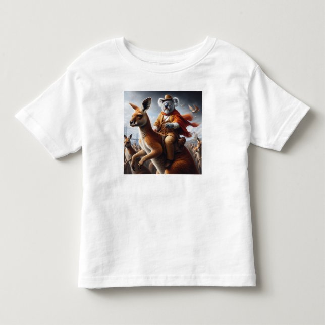 Camiseta Infantil Koala Kangaroo Rider (Frente)