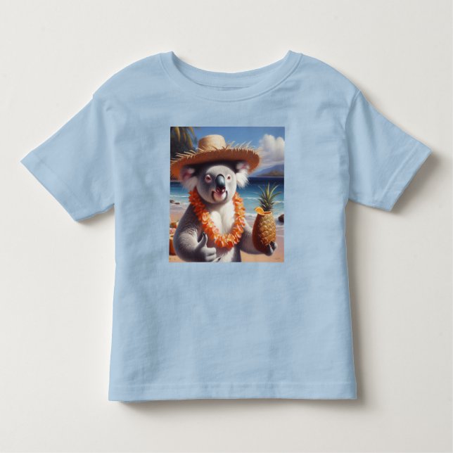 Camiseta Infantil Koala Luau (Frente)