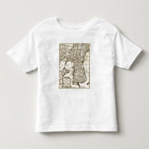 Camiseta Infantil KoreaPanoramic MapKorea
