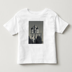 Camiseta Infantil Kremlin de Pskov e Catedral da Trindade