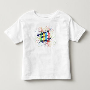 Camiseta Infantil KRW Kickin pré-escolar desenha o Grunge