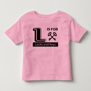 Camiseta Infantil L é para fechamentos e chaves