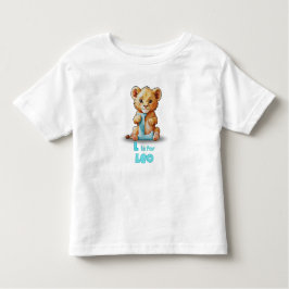 Camiseta Infantil L is for Leo - Custom Toddler T-Shirt