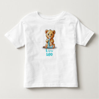 Camiseta Infantil L is for Leo - Custom Toddler T-Shirt