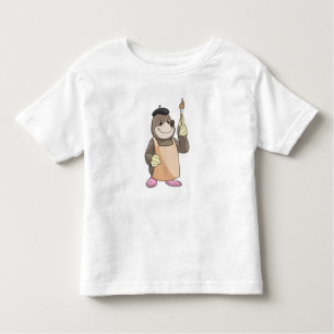 Camiseta Infantil Lã como Pintor com Pintor