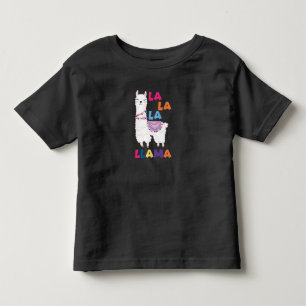 Camiseta Infantil La La La Llama - Engraçado Cantando Llama