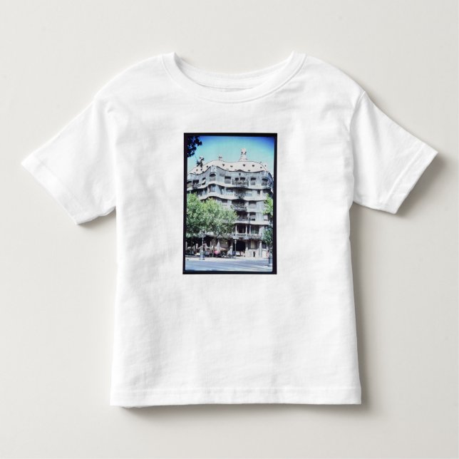 Camiseta Infantil La Pedrera ou casas Mila, 1905-10 (Frente)