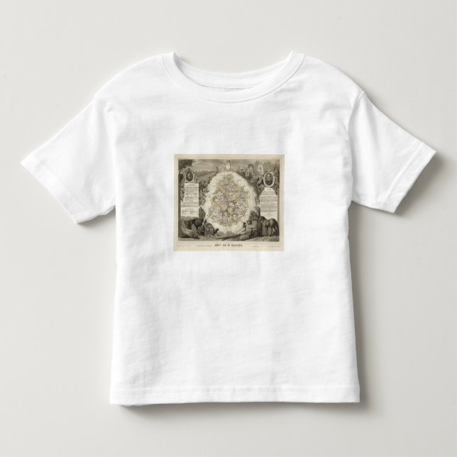 Camiseta Infantil La Sarthe do De do serviço (Frente)