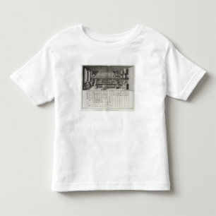 Camiseta Infantil Laboratório e mesa científicos de sinais químic