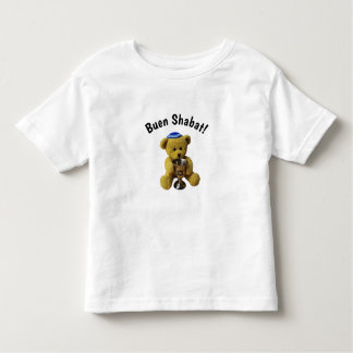 Camiseta Infantil Ladino Shabbat Teddy Bear T-Shirt