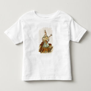 Camiseta Infantil Lady of Quality tocando guitarra, placa de moda,