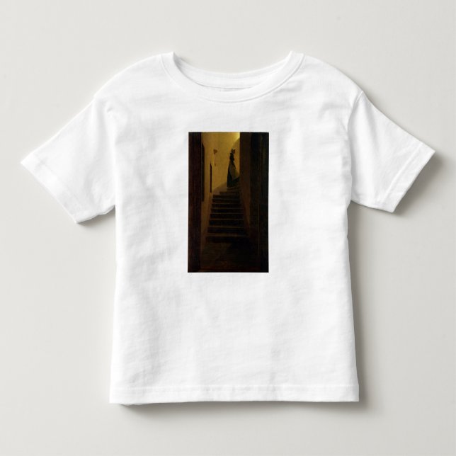 Camiseta Infantil Lady on Staircase (Frente)