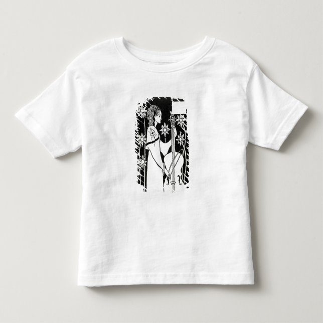 Camiseta Infantil Lady with Cello, de "Le Morte d'Arthur"(lito) (Frente)