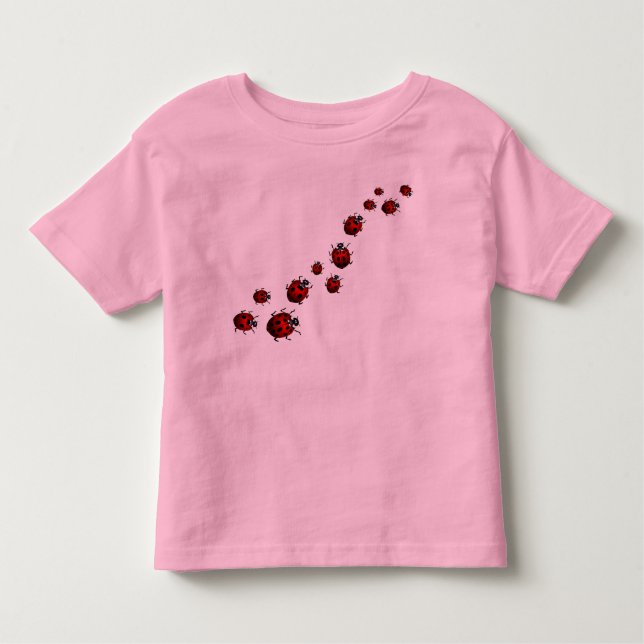Camiseta Infantil Ladybug Baby Shirts Ladybug Bebê personalização (Frente)
